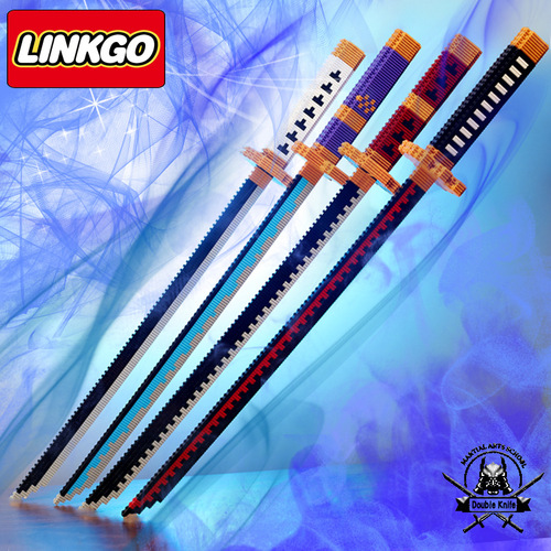 Cross-border compatible LEGO small particle cartoon blade anime themed peripheral intellectual puzzle toy wholesale