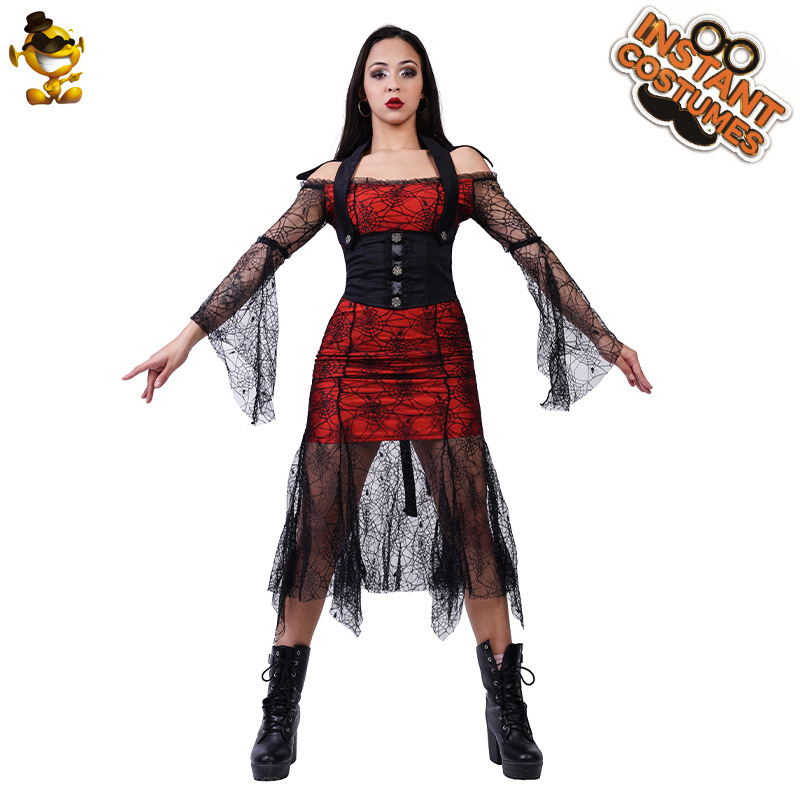 Traje de vampiro femenino adulto grande de Halloween murciélago vampiro femenino juego de rol rendimiento traje de fiesta image 6