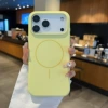 Creamy yellow [large pore liquid silicone thin circle magnetic attraction]