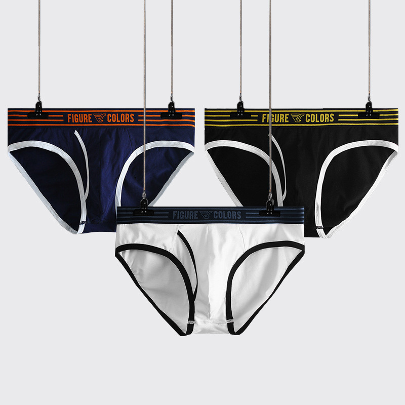 Factory Direct Sales Fc Genuine Men's Underwear Briefs Pure Cotton Breathable Low Waist Sexy Shorts Men's Underpants