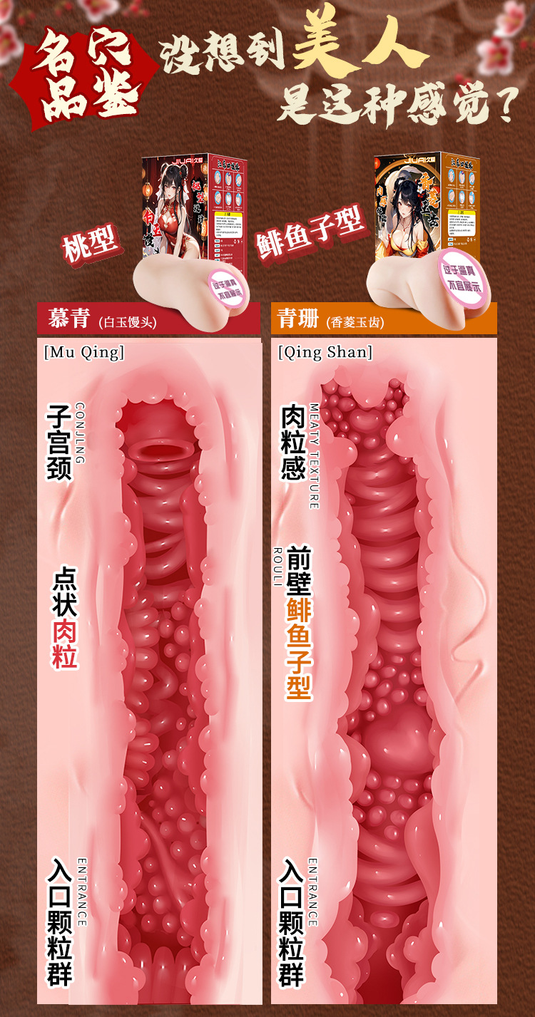Jiuai Men’s Manual Masturbation Device with Inverted Arm Mold, TPE Airplane Cup — detail image 3