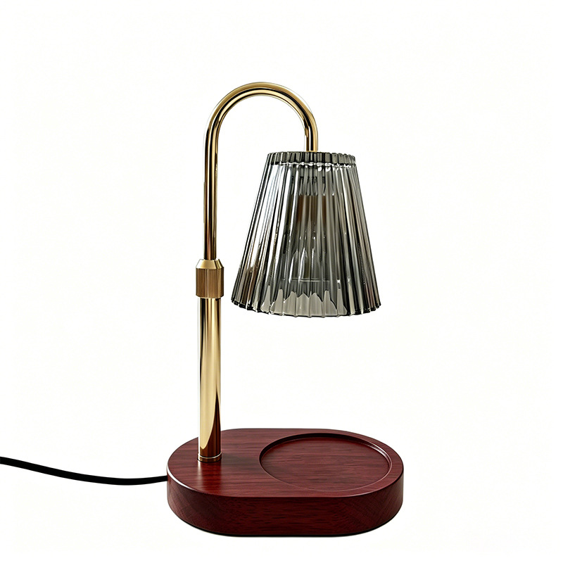 Europa y los Estados Unidos retro lámpara de vidrio estriado lámpara de candelabros de fusión fragante lámpara de ceniza de lámpara image 7