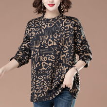 妈妈半高领打底衫女内搭春秋款中年大码秋冬长袖t恤加绒加厚秋衣