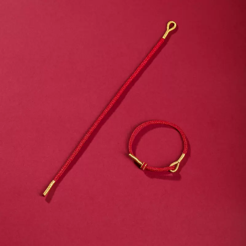 本命年红绳手链女手工编织八股绳红绳男穿金银饰品红绳半成品手链