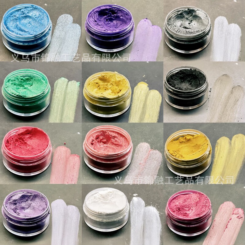 Pearlescent Powder Mica Powder Crystal Glue Fluorescent Powder Mermaid Slime Candle Nail Art Glitter Powder Quicksand Oil Flow Hemp