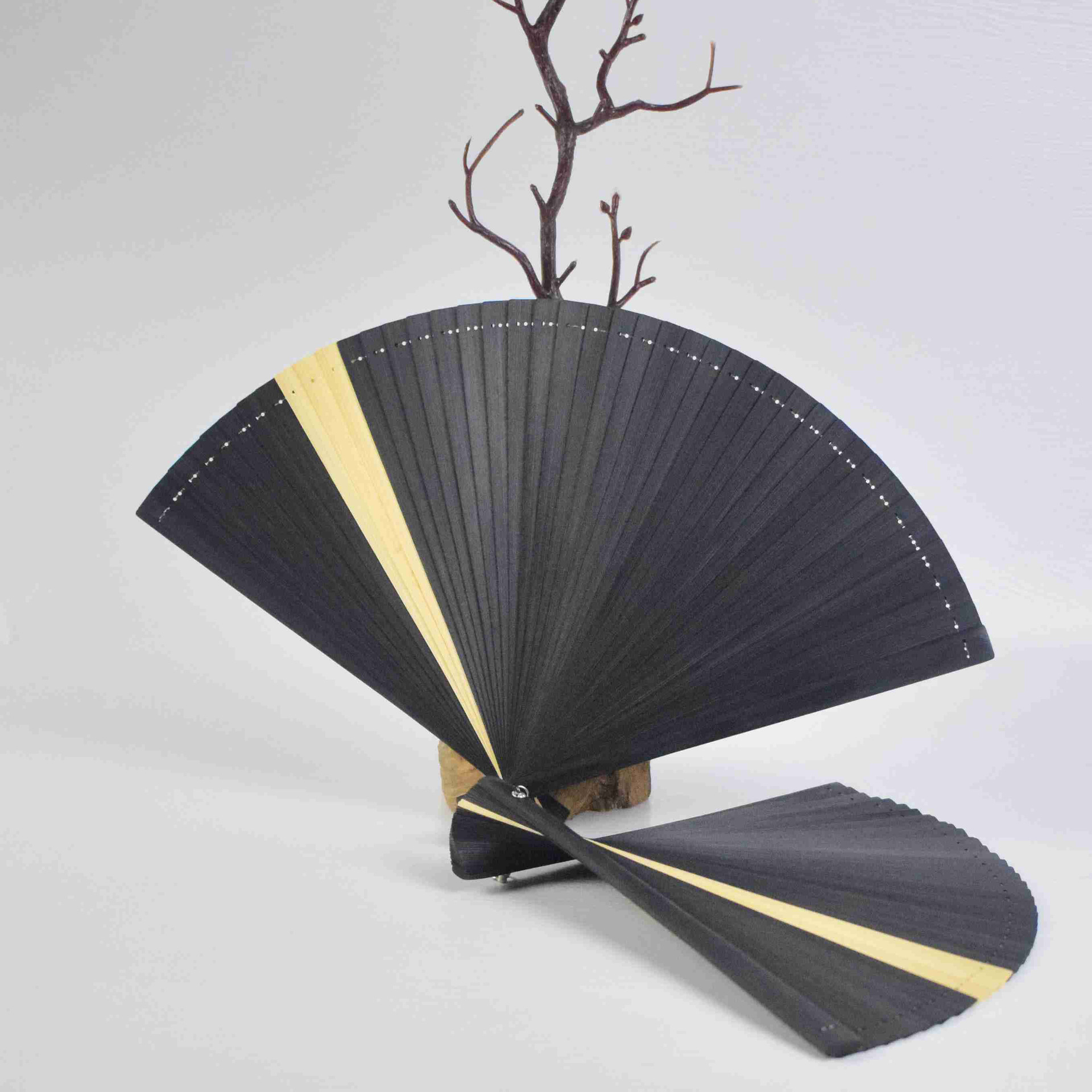 Fan de bambú antiguo estilo chino nuevo Fan de bambú chino Fan de props de fotografía Fan plegable pequeño y elegante para llevar