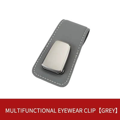 Cross-Border Car Glasses Clip, Car Glasses Clip/Bill Clip - grey