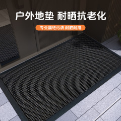 高級玄関ドアフロアマット、ヴィラ玄関ドアマット、ドア外家庭用防汚、洗濯不要、滑り止め屋外カーペット
