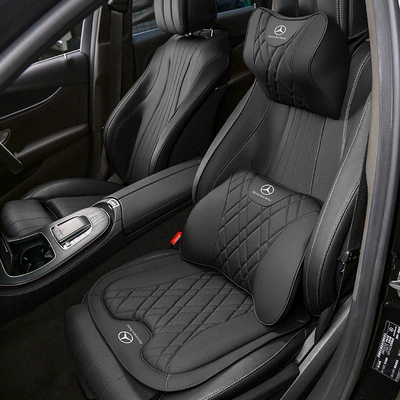Headrest for the new E300L/GLC/E-Class C260L/b/mlA200L, with - 1-mercedes-benz-headrest-1-lumbar-support-1-seat-cushion-premium-black