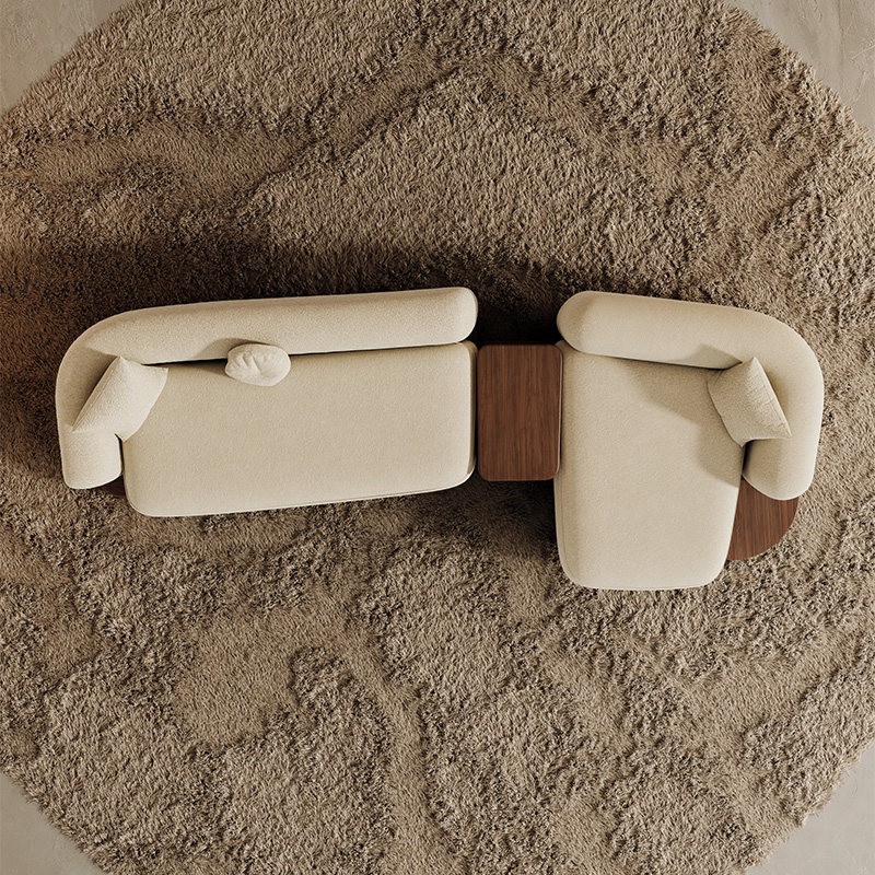 Diseñador de sofá de madera sólida de forma especial Oficina de reunión de invitados Salón de recepción Oficina de ventas Lobby de la tienda del hotel