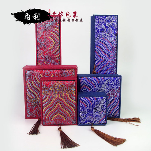 Wave flower tassel jewelry box ring pendant bracelet necklace packaging box jewelry gift box literary toy bracelet box