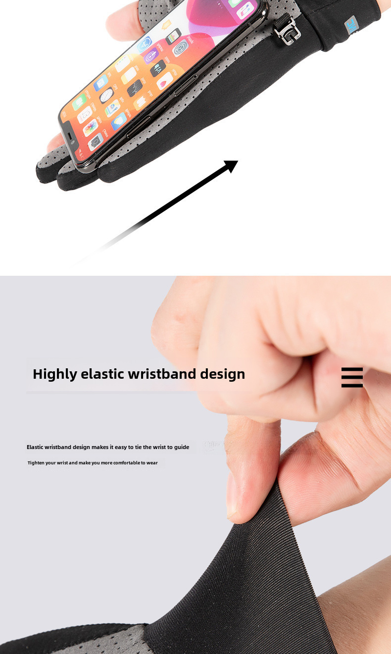 Ice silk gloves sports fitness riding gloves half finger touch screen fishing gloves breathable sunscreen gloves for men and women_maomaolike.com