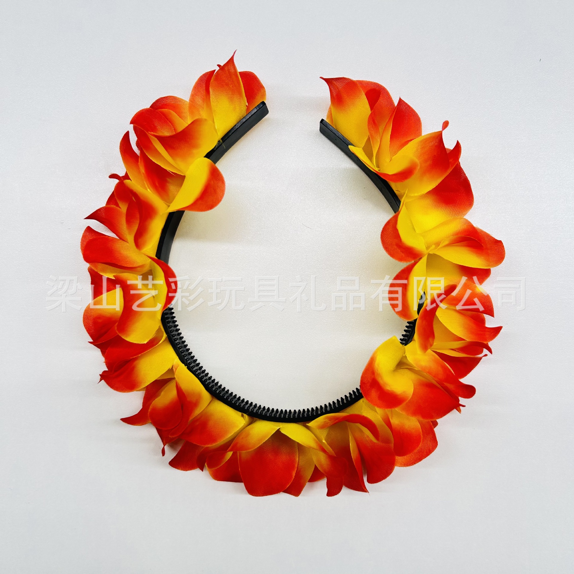 Diadema de venta caliente transfronteriza hawaiana, diadema de tela de poliéster, diadema de colores, horquilla