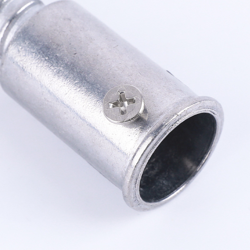 Cabezal roscado de metal varilla de rodillo varilla de trapeador cepillo de limpieza accesorios de varilla de extensión aleación fabricante de piezas de enlace de rosca estadounidense