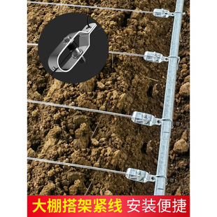 Grape frame greenhouse steel wire iron wire tensioner small tightener wire rope tightener iron wire fastening connector