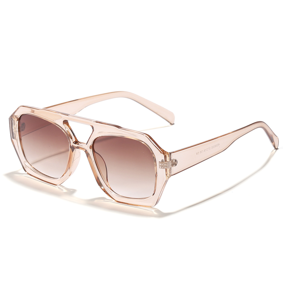 Nuevas gafas de sol de estilo europeo y americano de Raine, gafas de sol de moda con doble puente y montura grande para mujer, gafas de sol de protección solar transfronterizas.