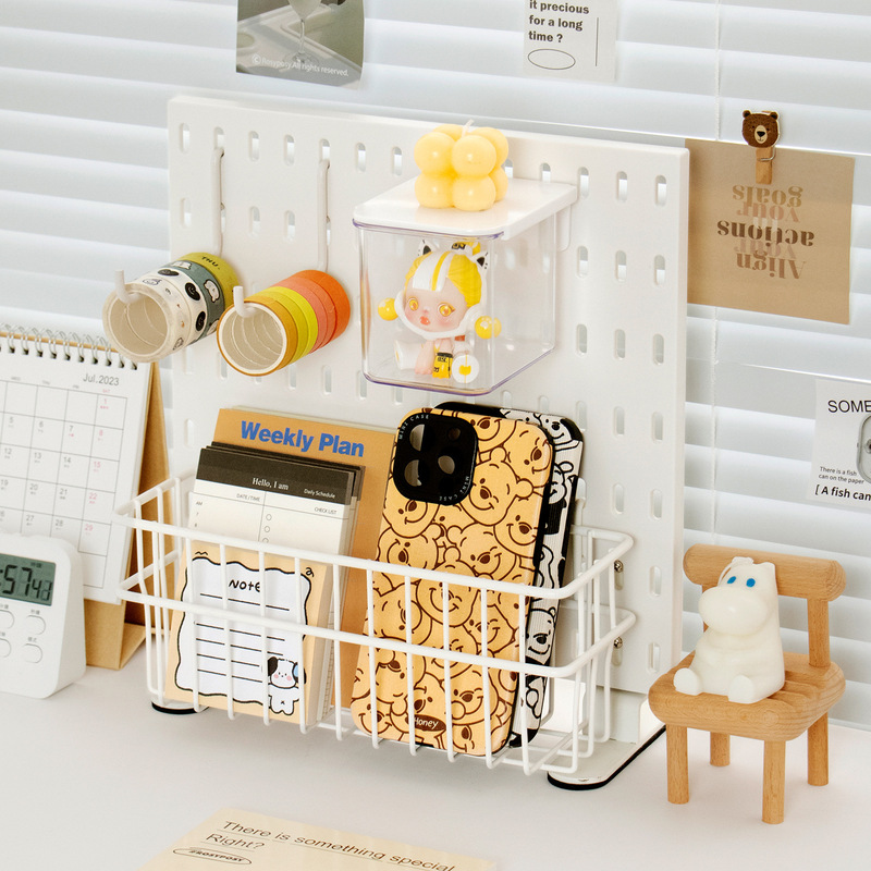 Nail-free hole board vertical desktop storage rack hole-free small Board office desktop storage rack punch-free Nail-free hole board vertical desktop storage rack hole-free small Board office desktop storage rack punch-free