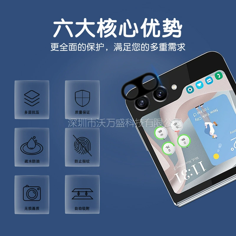 Совместимое защитное стекло для Samsung Z Flip5