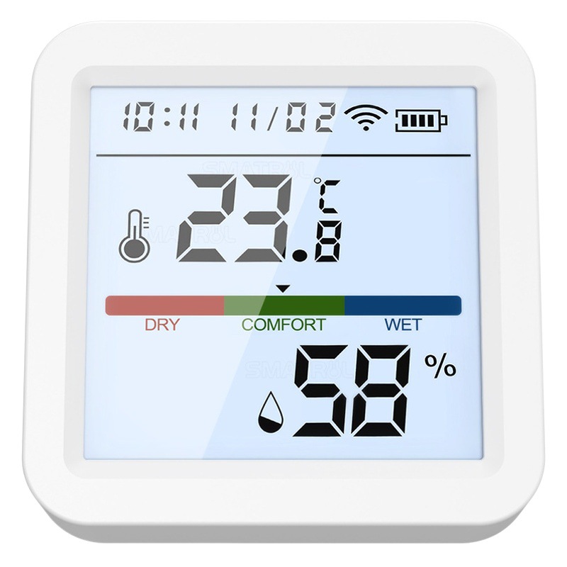 Tuya zigbee-Medidor de temperatura y humedad, Detector inalámbrico de batería para el hogar, WiFi inteligente, Sensor de temperatura y humedad