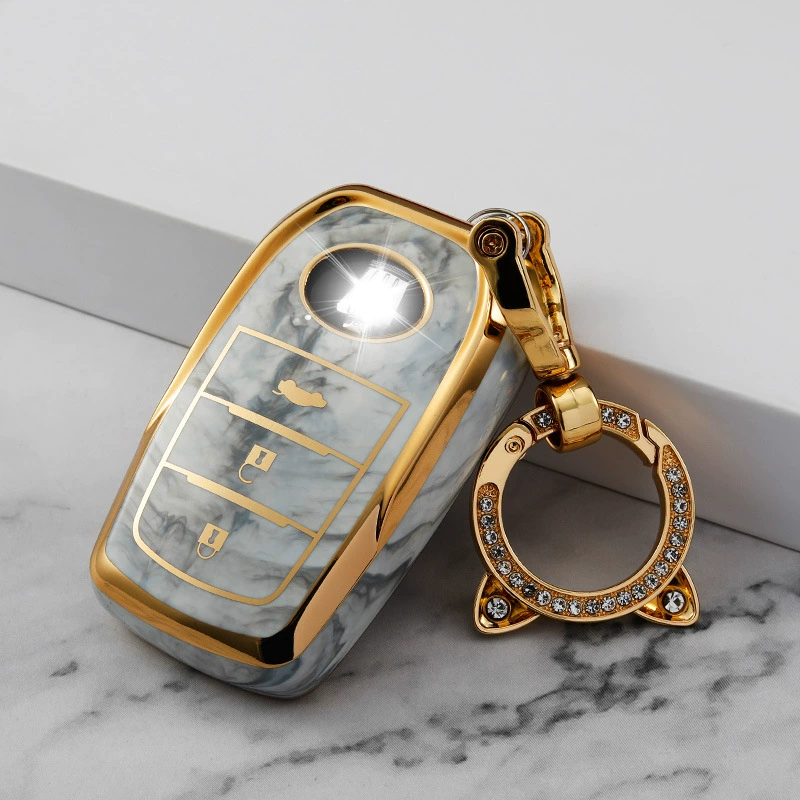 Чехол для ключей от автомобиля Toyota подходит для ключей Camry Ruizhi Crown, чехол для ключей из мягкой резины из ТПУ