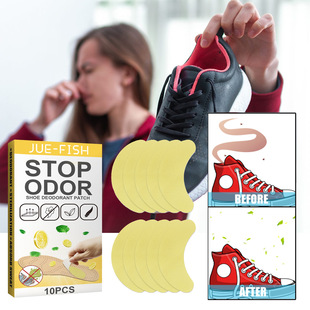 Jue-Fish Shoe Deodorant Patch, Fresh and Odor-Removing, Anti-Foot Odor and Sweat-Proof Sports Shoe Odor Insole Patch
