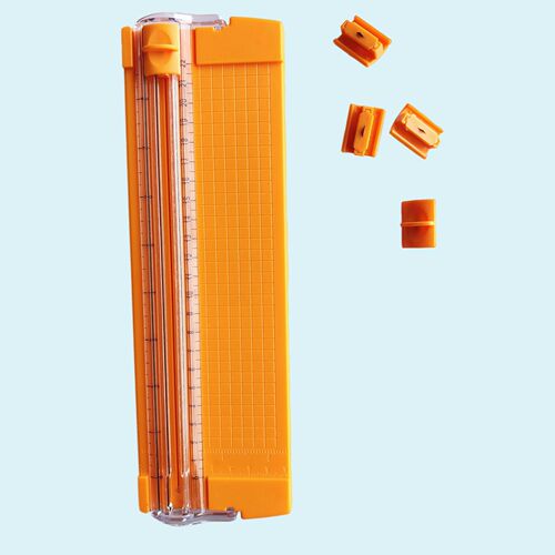 Small paper cutting knife Student handmade hand account paper cutter Mini portable paper cutting machine A5 photo cutter supply