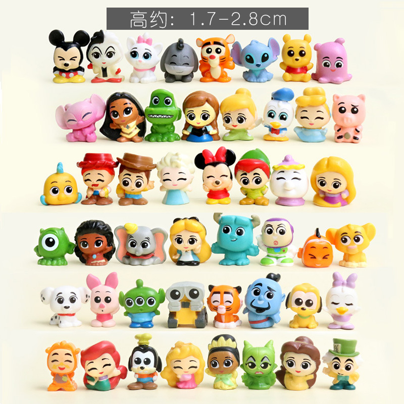 Linda caricatura anime princesa de tres ojos serie de peces payaso muñeca linda bolsa ciega juguete escritorio coche decoración