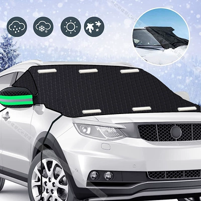 Car snow cover front windshield Car snow shield