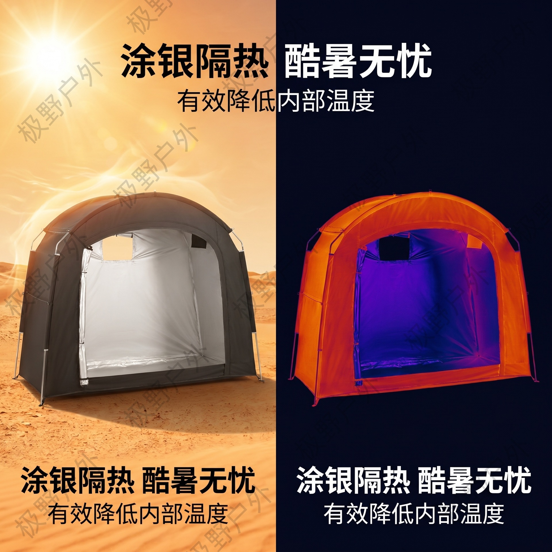 Cross-Border Hot-Selling Bicycle Tent for Outdoor Camping, Portable Dustproof Folding Storage Sunshade and Rainproof Canopy