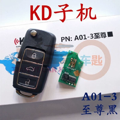 Remote Control Folding Key, Car Keys - kd-a01-supreme-black