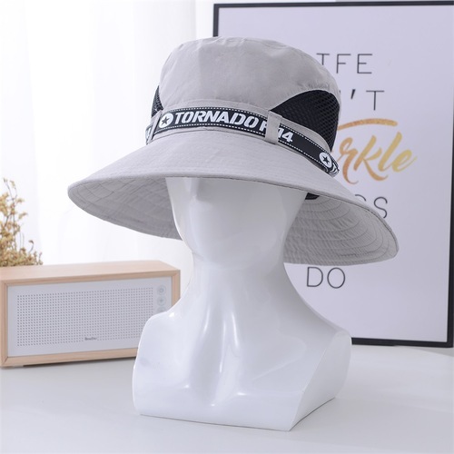 Summer Sun Protection Fisherman Hat for Men Outdoor Fishing Breathable Quick-Drying Sun Hat with Wide Brim and Foldable Design