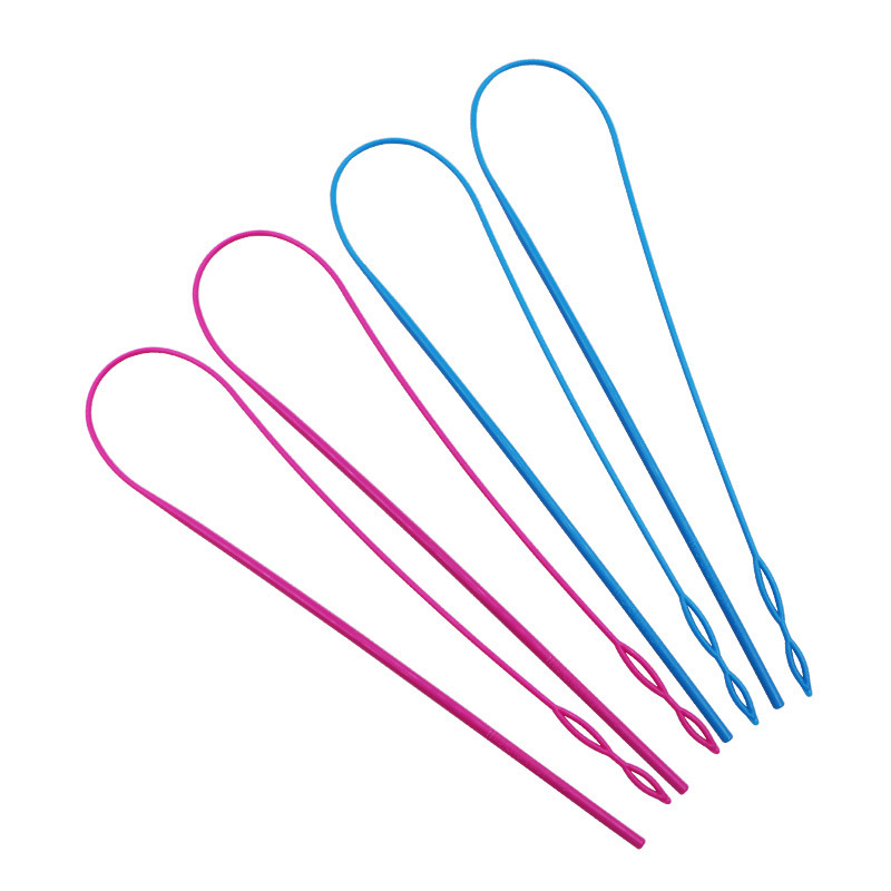 Enhebrador de banda de plástico largo Enhebrador de banda elástica Enhebrador de banda de goma hecho a mano de bricolaje Enhebrador de banda