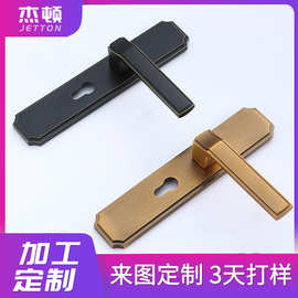 执手锁门锁实心把手实木欧式卧室批发锌合金材质房门锁现代简约