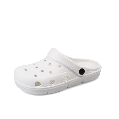 Women's holey shoes, outerwear summer model, thick-soled, with head covering, breathable, couple sandals, anti-slip, operating room clogs for men