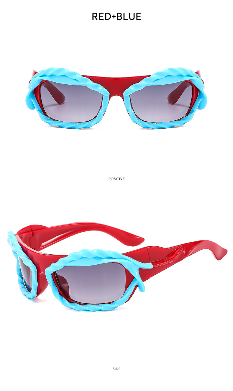 Y2K personality irregular shaped sunglasses European and American ins trend sunglasses Cyberpunk sunglasses_voghion.com