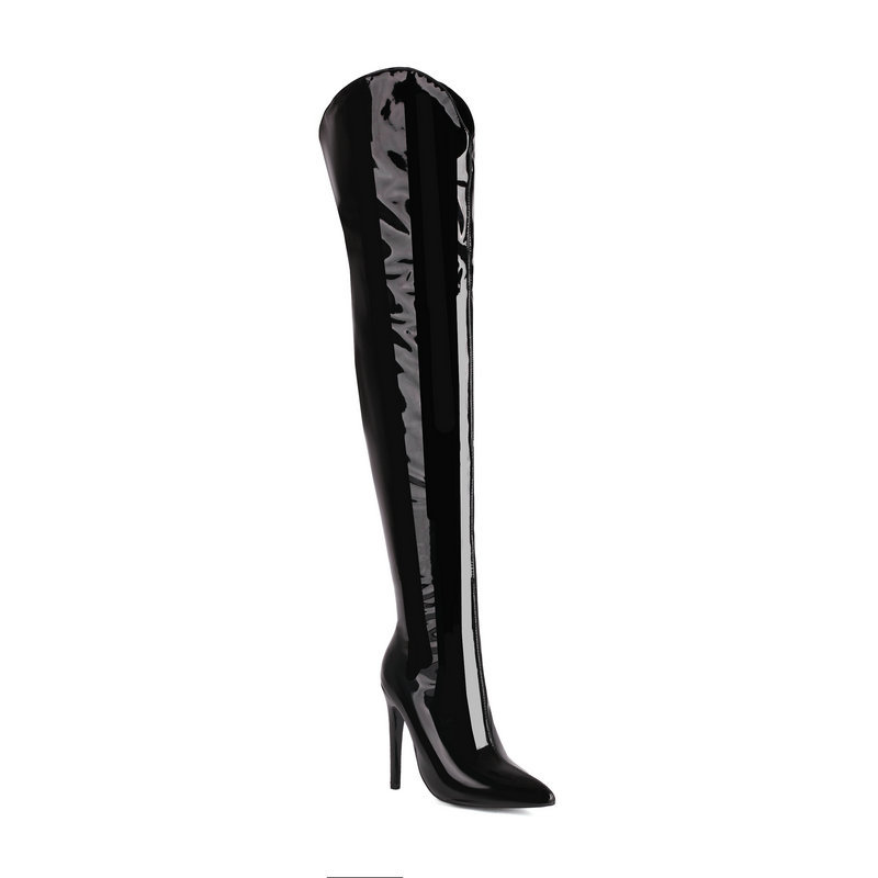 F9953 1220K BOOT CỔ CAO NỮ CHETDPE BIG SIZE NGOẠI CỠ CỔ CAO QUA GỐI MŨI NHỌN GÓT NHỌN GIÀY DÉP NỮ G04 SẢN PHẨM MỚI