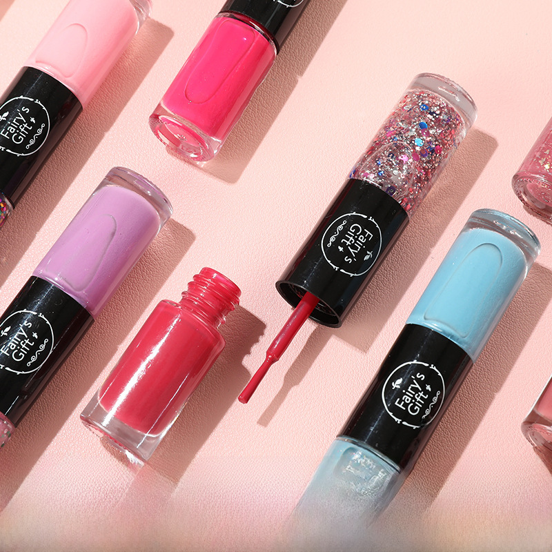 Cross-border dual-head nail polish, no-bake microgel quick-dry long-lasting chip-resistant nude transparent nail polish set manufacturer