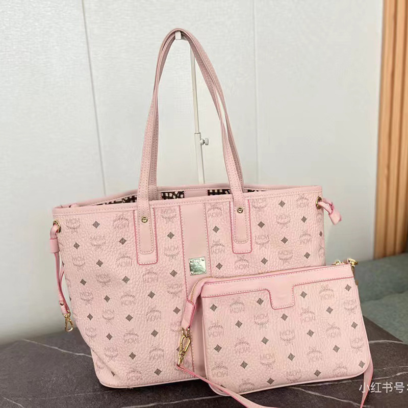 M Brand 2025 New Vintage Large-Capacity Tote Bag Versatile Handbag Shopping Bag Single Shoulder Women's Trendy Bag