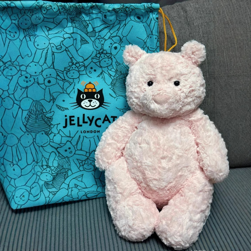 国产jellycat同款巴塞罗那粉熊公仔毛绒玩具可爱安抚玩偶莱奥拉熊|undefined