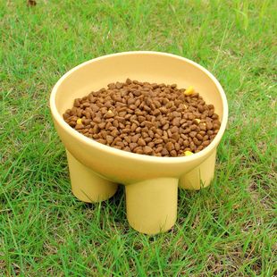 New Style Pet Bowl Macaroon Color Elephant Leg Neck Protection Bowl High Foot Inclined Mouth Drinking Water Anti-knock Dog Bowl Cat Rice Bowl