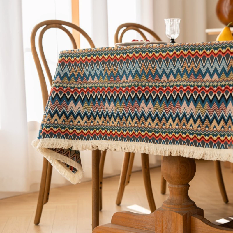 Ethnic rectangular cloth, increased thickness, cotton and linen, ethnic style