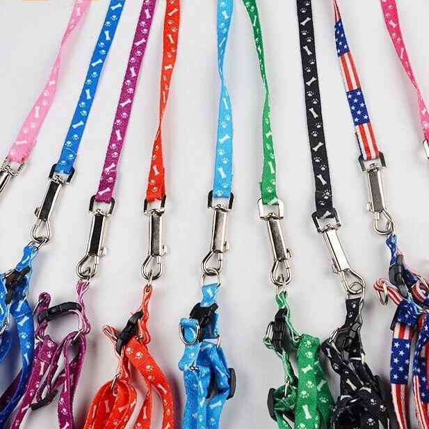 В наличии 1,0 см средняя и маленькая собака Лапа печать нагрудный ремень тяговый трос Собачий Поводок цепь для собак Внешняя торговля Специальный