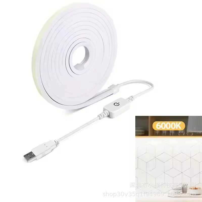 LED ライトストリップシリコーンネオンライトタッチスイッチ調光可能な防水柔軟なライトストリップ部屋の家の装飾に適しています|undefined