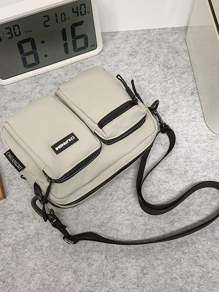 Bolso de mensajero para hombre, bolso de tela, bolso de teléfono móvil de marca de moda, bolso pequeño, bolso deportivo de verano, bolso de hombro de tendencia de moda japonesa