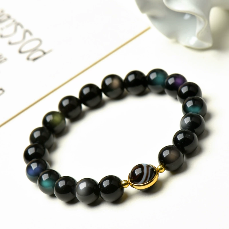 Agate organic bead bracelet, accessory for men and women, wholesale