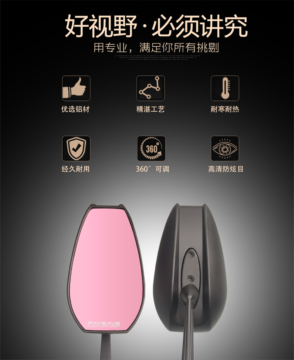 Suitable for Ninebot Aos4, Niu Electric Scooter, Yadea Deep-Sea Modified Motorcycle, and Scooter Rearview Mirror