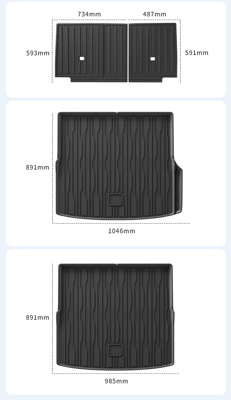 Car Floor Mats TPE for 21 BYD Song PLUS DMI/23 Song plus EV