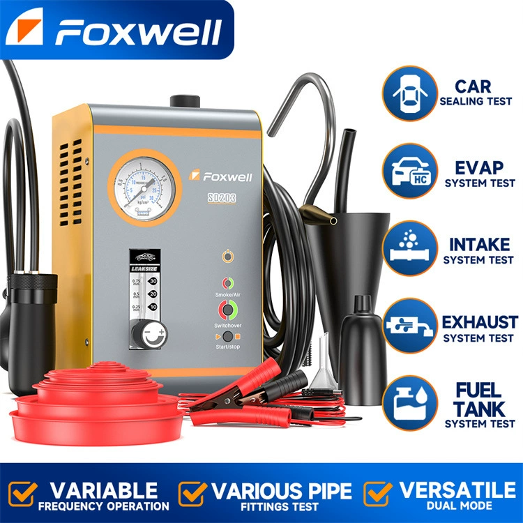 FOXWELL SD203 детектор утечки дыма встроенный воздушный насос EVAP обнаружение утечки в вакууме тестер утечки трубопровода