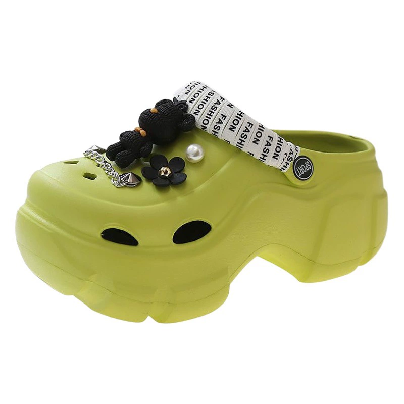 Трансграничные хит продаж, мягкие сабо на высоком каблуке и высокой подошве, женская мода из ЭВА, садовая обувь Baotou для повышения и похудения, оптовая продажа