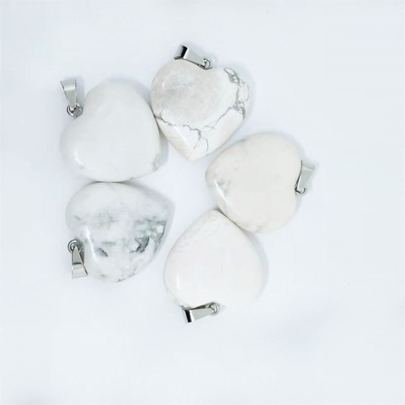 Cruz-frontera piedra natural amor colgante 20mm cristal Ágata en forma de corazón colgante melocotón corazón COLLAR COLGANTE accesorios de la joyería